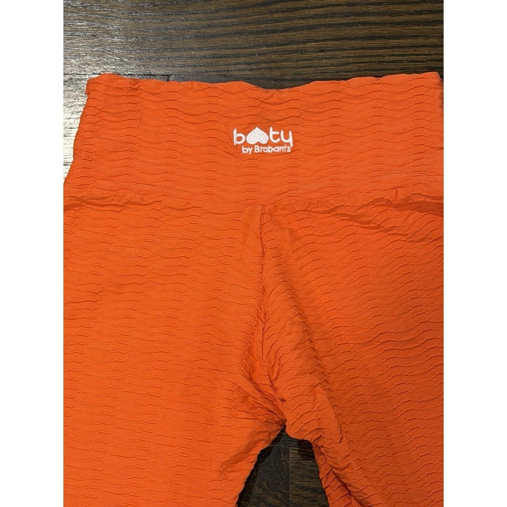 Women's Booty Enhancing Leggings Booty by Brabants Plus Large Orange Texture